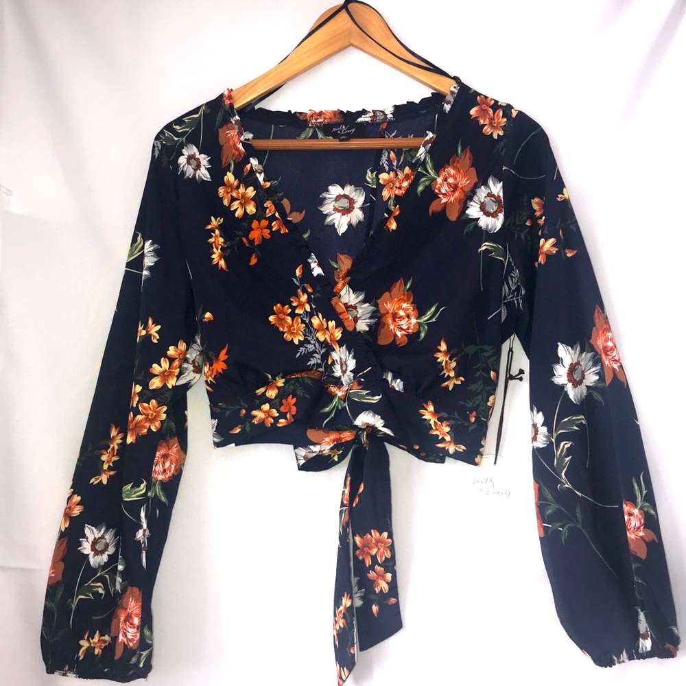 Milk and a honey long sleeve crop top